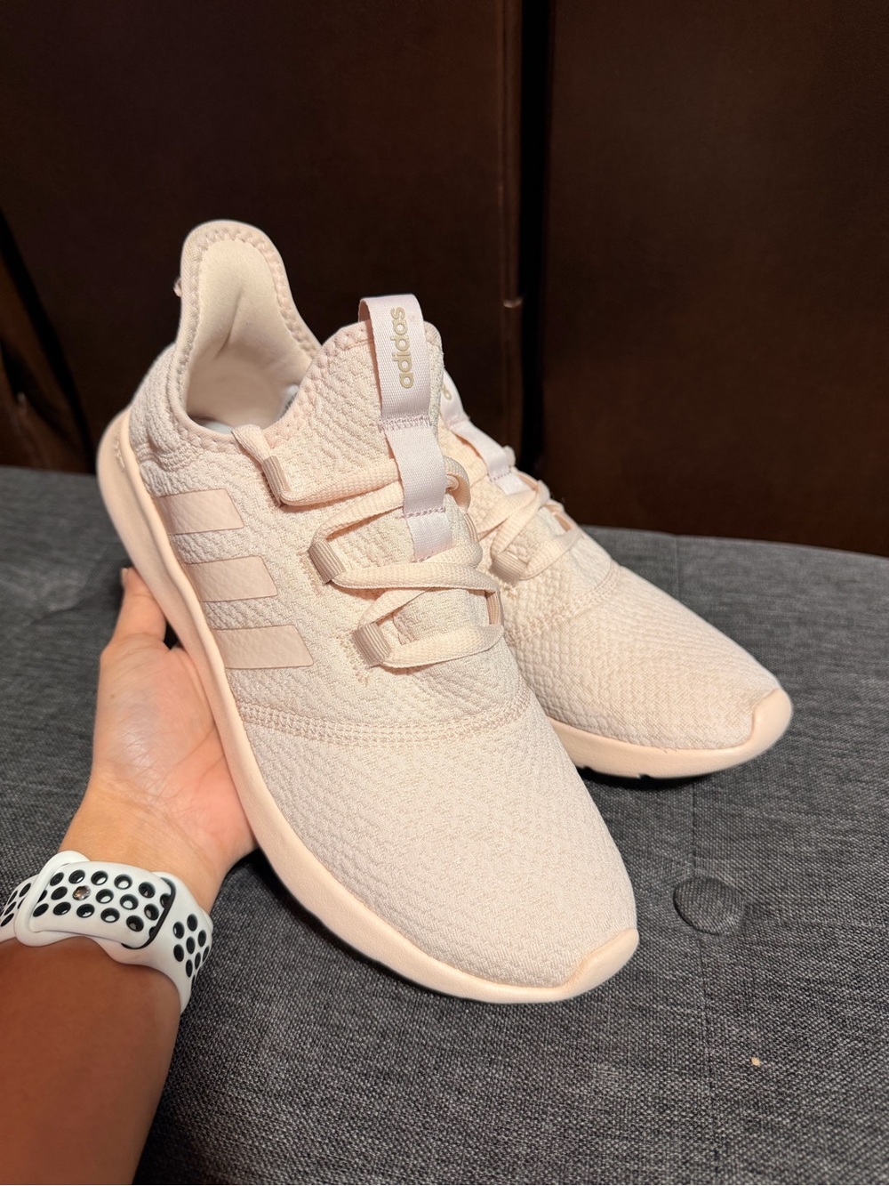 adidas Women's Knit Slip-On Sneakers - Light Pink